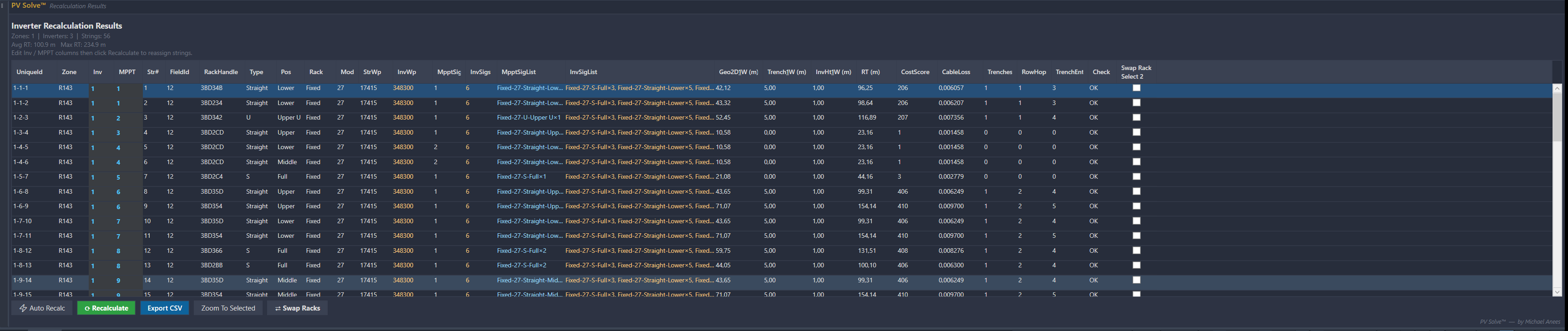 PV Solve Interface